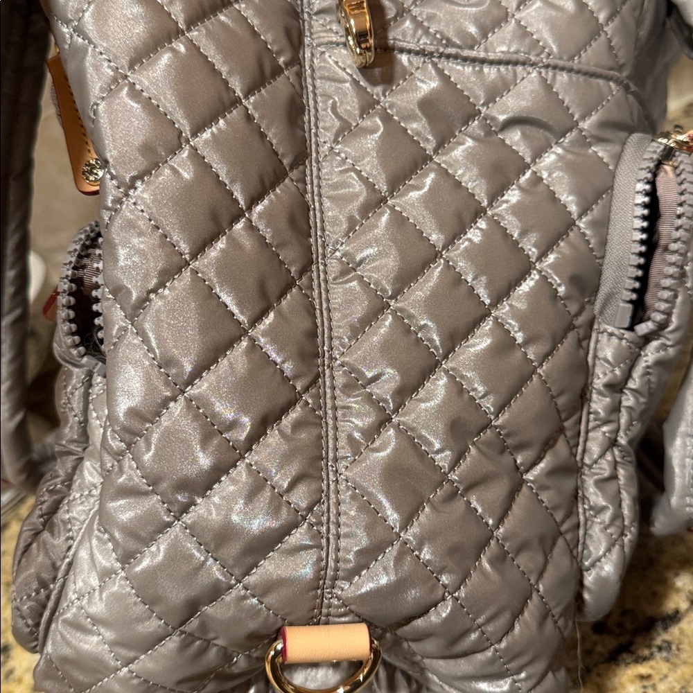 MZ Wallace Large Sutton Travel Bag – Sable Pearl Metallic – Discontinued Color - Picture 11 of 13